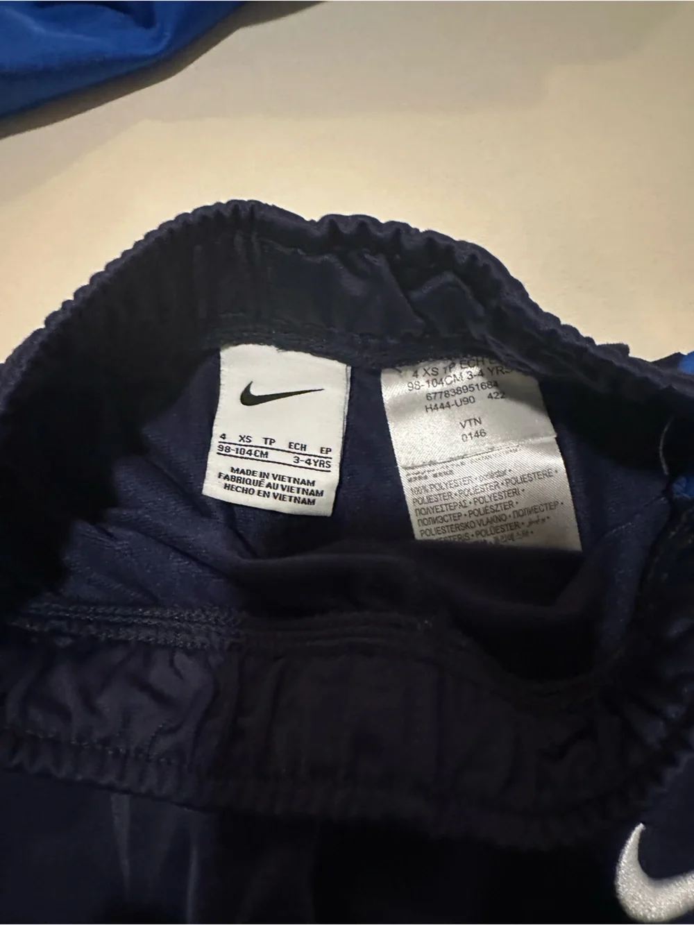Nike Kids Navy and Royal Blue Colorblock Bomber Track Set